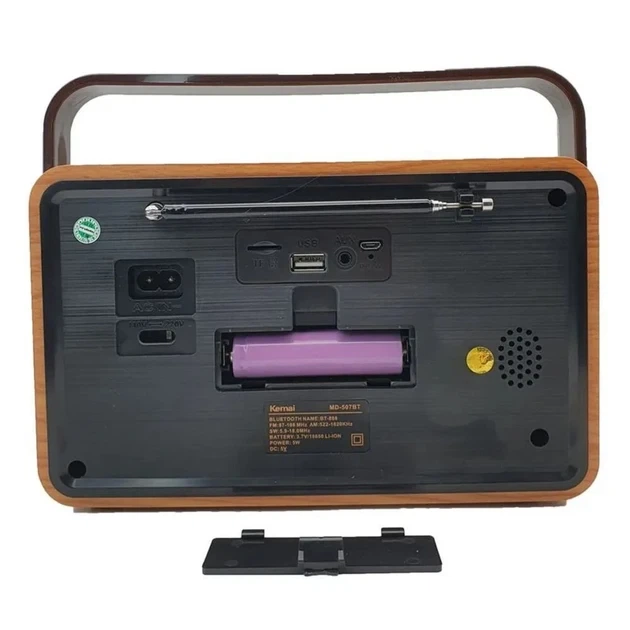 Радиоприёмник ретро Retro Kemai MD-507BT AM, SW, FM аккумуляторный USB с пультом - изображение 4