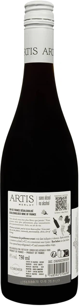Вино безалкогольне Artis Merlot червоне напівсолодке 0.75 л 0% (3148592010698) - зображення 2