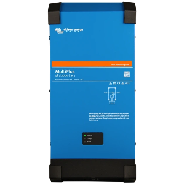 Інвертор Victron Energy MultiPlus 48/2000/25-32 однофазний чиста синусоїда - Фото 1 Інвертор Victron Energy MultiPlus 48/2000/25-32 однофазний чиста синусоїда - зображення 1