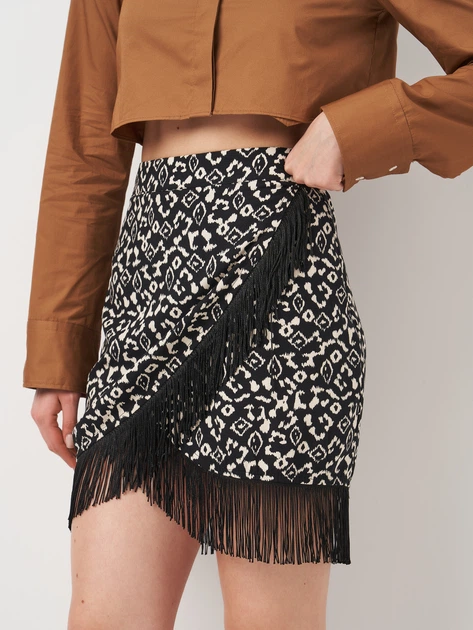 Юбка женская Zara 2298/060 XS Черная (02298060064010) - изображение 4