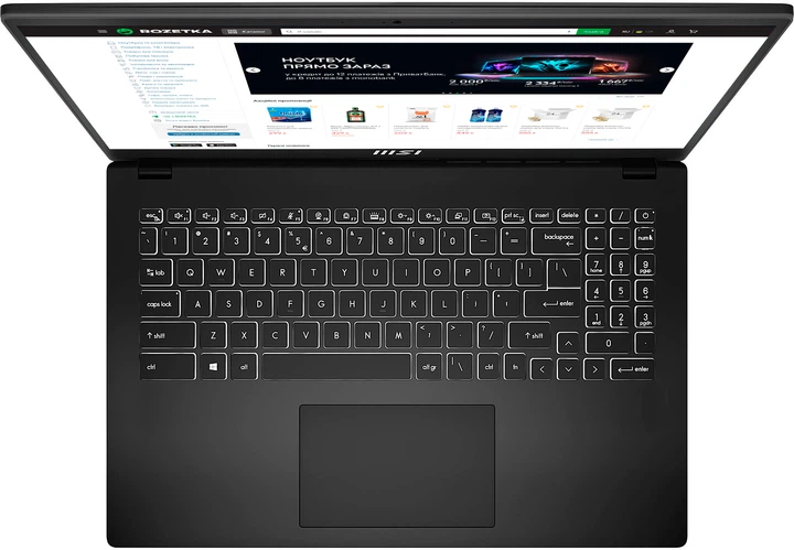Ноутбук MSI Modern 15 B7M-468XUA (9S7-15HK12-468) Classic Black - изображение 3