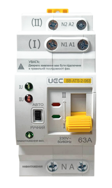 Автоматический переключатель АВР SB-ATS-2-063-UEC (AVR-2-063) - изображение 3