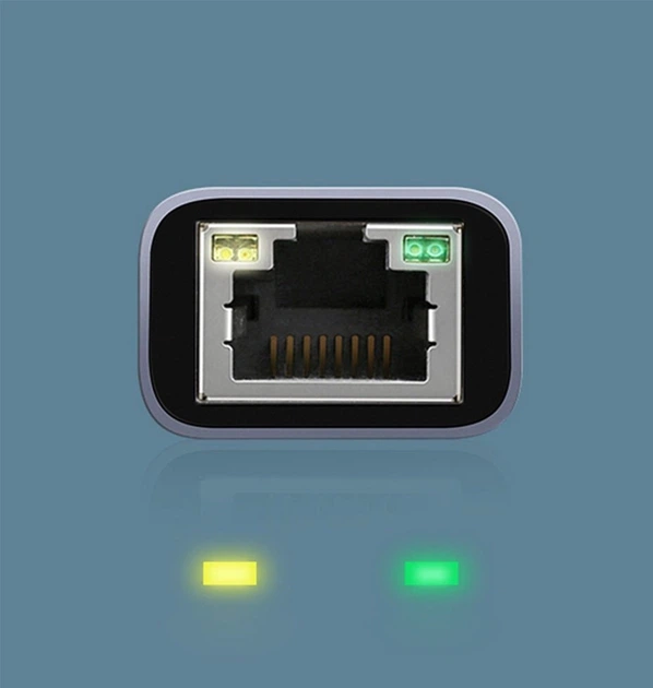 Перехідник Ugreen CM199 USB 3.1 Type-C - Ethernet RJ45 1000Mb Grey (UGR-50737) - зображення 4