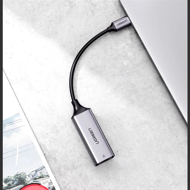 Перехідник Ugreen CM199 USB 3.1 Type-C - Ethernet RJ45 1000Mb Grey (UGR-50737) - зображення 8