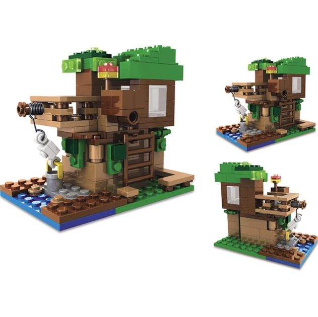 Конструктор Майнкрафт 178 деталей+персонажі, дитячий набір Minecraft My World Mineworld Будинок на дереві SJ81004 - зображення 3