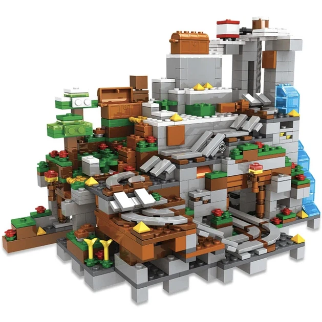 Конструктор Майнкрафт 1089 деталей+персонажі, дитячий набір Minecraft My World Mineworld Печера в горах SJ8806 - Фото 9 Конструктор Майнкрафт 1089 деталей+персонажі, дитячий набір Minecraft My World Mineworld Печера в горах SJ8806 - зображення 9