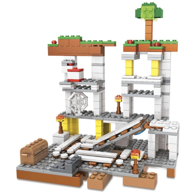 Конструктор Майнкрафт 474 деталей+персонажи, детский набор Minecraft My World Mineworld Строительство шахты SJ82001 - Фото 9 Конструктор Майнкрафт 474 деталей+персонажи, детский набор Minecraft My World Mineworld Строительство шахты SJ82001 - изображение 9