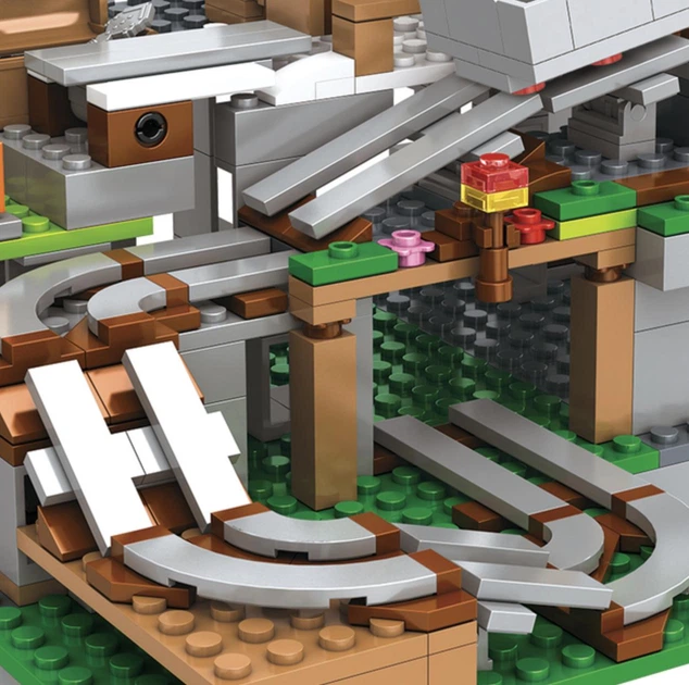 Конструктор Майнкрафт 587 деталей+персонажи, детский набор Minecraft My World Mineworld Пещера SJ82003 - изображение 5