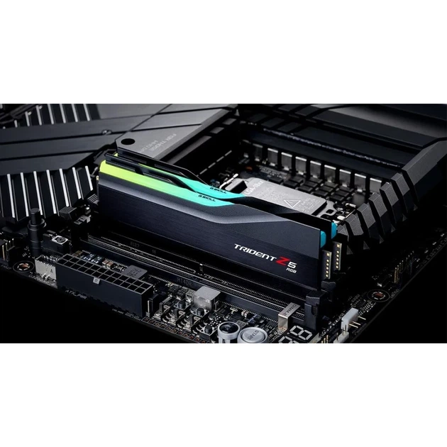 Оперативна пам'ять G.Skill Trident Z5 RGB DDR5 2x32GB/6000 Black (F5-6000J3040G32GX2-TZ5RK) - Фото 6 Оперативна пам'ять G.Skill Trident Z5 RGB DDR5 2x32GB/6000 Black (F5-6000J3040G32GX2-TZ5RK) - зображення 6