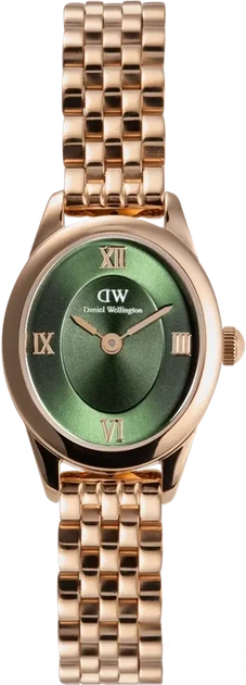 Женские часы Daniel Wellington Ophelia Mini Emerald Rose Gold DW00100806 - Фото 1 Женские часы Daniel Wellington Ophelia Mini Emerald Rose Gold DW00100806 - изображение 1