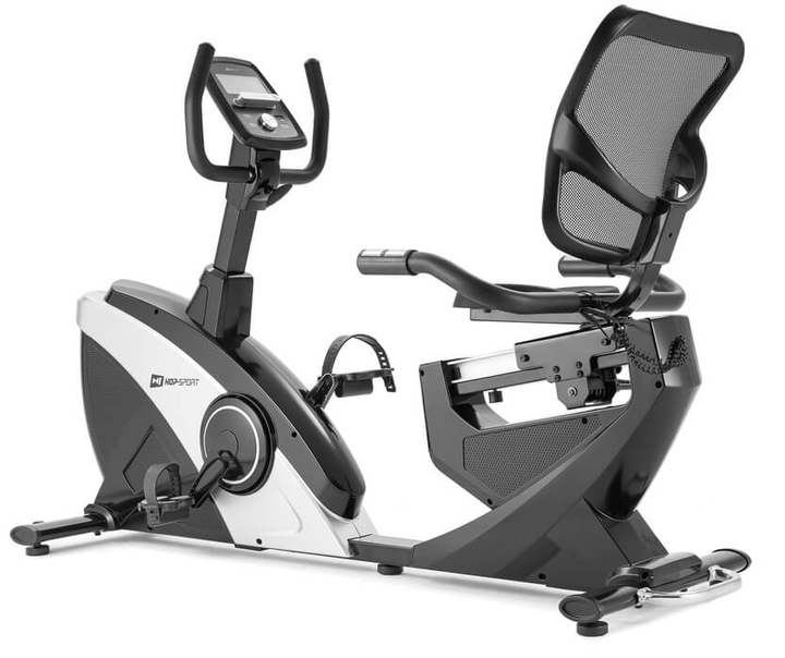 Горизонтальний велотренажер Hop-Sport HS-070L Helix сріблястий iConsole+ - зображення 1