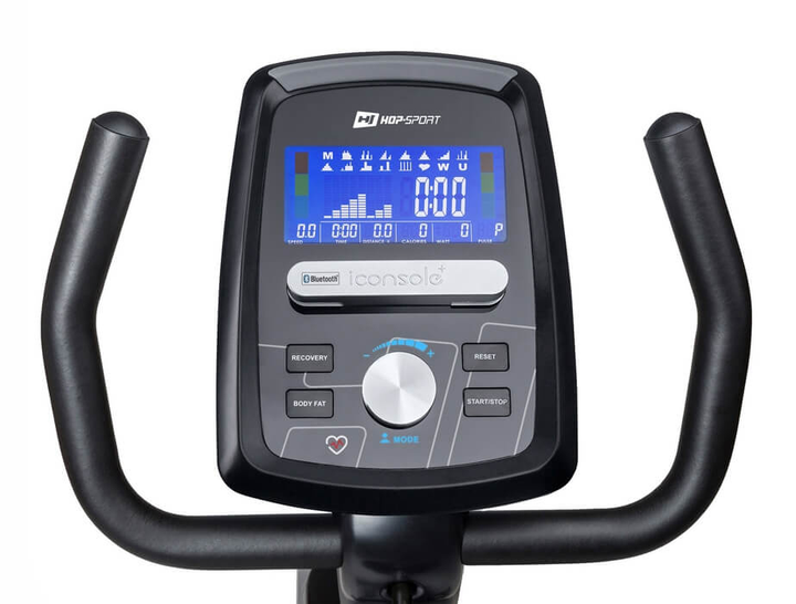 Горизонтальний велотренажер Hop-Sport HS-070L Helix сріблястий iConsole+ - зображення 8