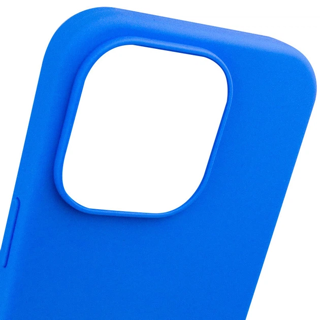 Чохол Silicone Case Full Protective (AA) NO LOGO для Apple iPhone 14 Pro (6.1") Синій / Capri Blue - изображение 6