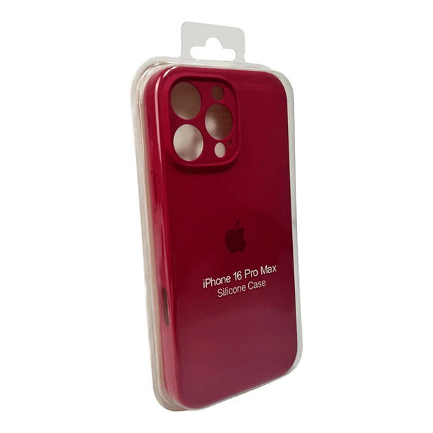 Чохол для смартфона Silicone Full Case AA Camera Protect for Apple iPhone 16 Pro Max 35,Maroon (FullAAi16PM-35) - изображение 2