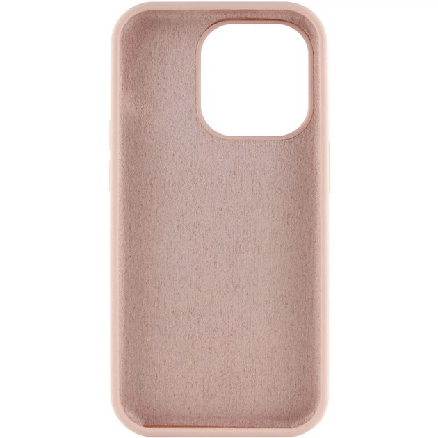 Чохол Silicone Case Full Protective (AA) NO LOGO для Apple iPhone 14 Pro (6.1") Рожевий / Pink Sand - изображение 4