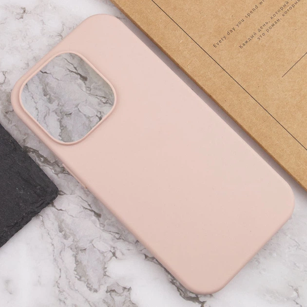 Чохол Silicone Case Full Protective (AA) NO LOGO для Apple iPhone 14 Pro (6.1") Рожевий / Pink Sand - изображение 5