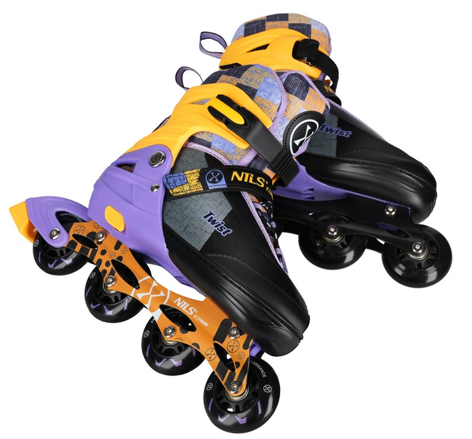 Rolki Nils Extreme Twist NA13810 31-34 S Żółte (5907695580334) - obraz 7