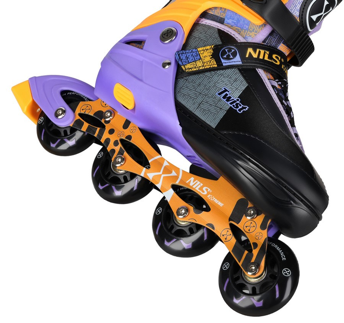 Rolki Nils Extreme Twist NA13810 35-38 M Żółte (5907695580341) - obraz 5