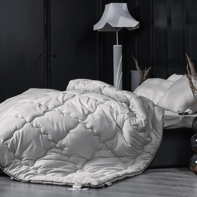 Ковдра MirSon вовняна Літо №1044 Silver Cloud 155x215 см від Rozetka на платформі USKIDKA Акція на Ковдра MirSon вовняна Літо №1044 Silver Cloud 155x215 см від Rozetka
