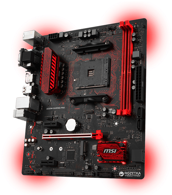 Материнская плата MSI A320M Gaming Pro (sAM4, AMD A320, PCI-Ex16 ...