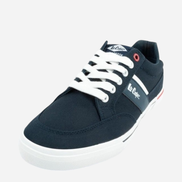 Tenisówki męskie materiałowe do kostki Lee Cooper LCW-25-02-3245M 42 28 cm Niebieskie - obraz 5