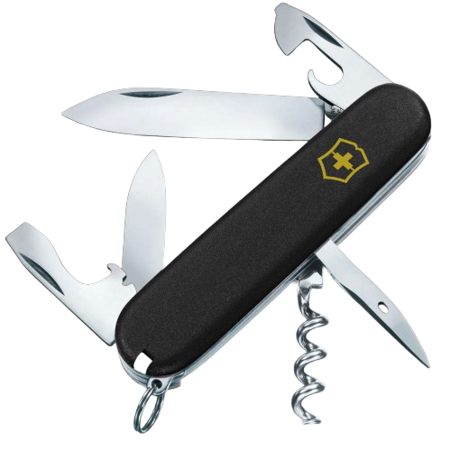 Складной швейцарский нож Victorinox Spartan MAT Black – 12 функций, размер 91×27×15 мм (Vx13603.3_M0008p) - Фото 1 Складной швейцарский нож Victorinox Spartan MAT Black – 12 функций, размер 91×27×15 мм (Vx13603.3_M0008p) - изображение 1