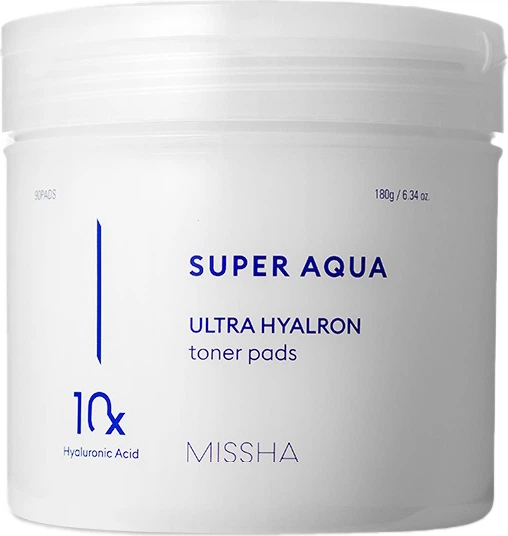Płatki do twarzy Missha Super Aqua Ultra Hyalron nawilżające z kwasem hialuronowym 90 szt (8809747928682) - obraz 2