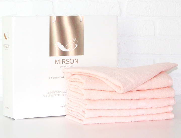 Набір лазневих рушників MirSon №5080 Elite SoftNess Peach 70х140 6 шт від Rozetka на платформі USKIDKA Акція на Набір лазневих рушників MirSon №5080 Elite SoftNess Peach 70х140 6 шт від Rozetka