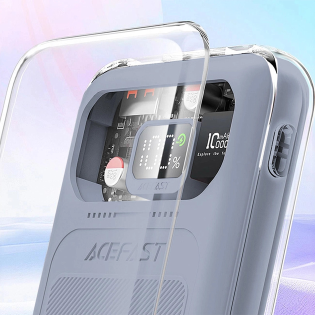 УМБ Acefast M1 10000 mAh Sparkling Series Fast Charging 30W Grey (6974316282020) - зображення 7