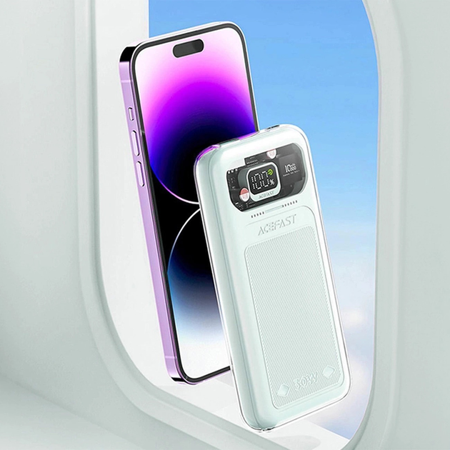 Powerbank Acefast M1 10000 mAh Sparkling Series Fast Charging 30W Green (6974316282013) - obraz 5