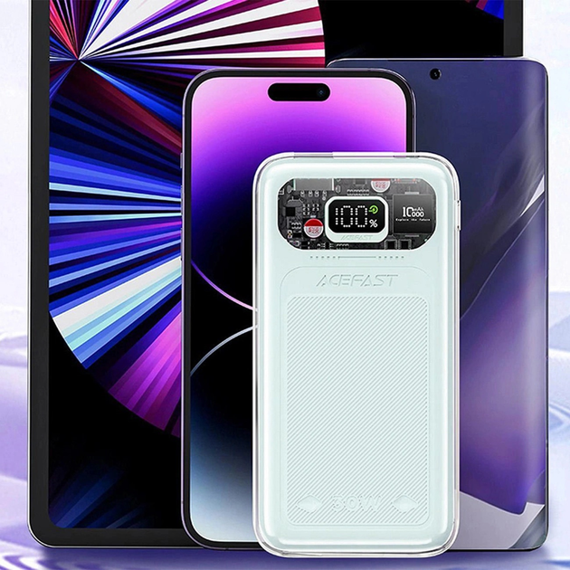 Powerbank Acefast M1 10000 mAh Sparkling Series Fast Charging 30W Green (6974316282013) - obraz 8