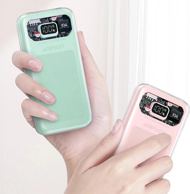 Powerbank Acefast M1 10000 mAh Sparkling Series Fast Charging 30W Green (6974316282013) - obraz 11