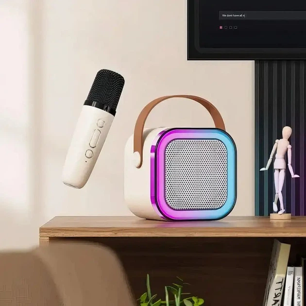 Детский беспроводной караоке микрофон с колонкой 2в1 К12 Беспроводная Bluetooth колонка - Фото 7 Детский беспроводной караоке микрофон с колонкой 2в1 К12 Беспроводная Bluetooth колонка - изображение 7