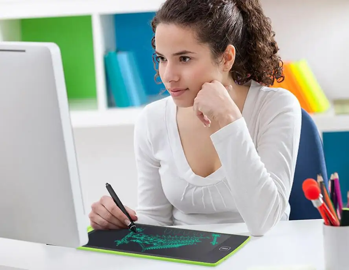 Детский графический планшет для рисования со стилусом 8.5 LCD Writing Tablet Green - изображение 11