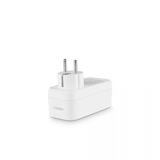 Мережевий адаптер VIDEX ONCORD з/з 1п 2.4A 2USB+USB-C White - зображення 6