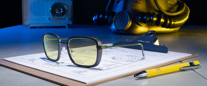 Компьютерные очки для геймеров Gunnar Fallout Vault 33, Gunmetal/Olive, Amber (FAL-05501) - Фото 5 Компьютерные очки для геймеров Gunnar Fallout Vault 33, Gunmetal/Olive, Amber (FAL-05501) - изображение 5