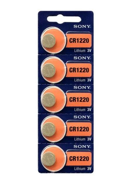 Батарейка SONY CR1220 3V 5 штук - Фото 2 Батарейка SONY CR1220 3V 5 штук - зображення 2