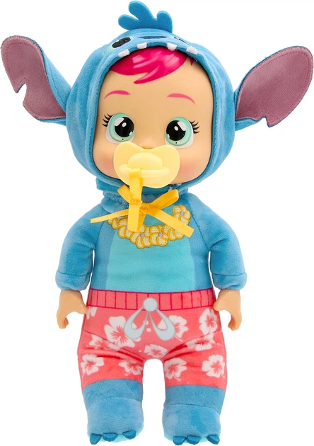 Кукла плакса Cry Babies Disney Tiny Cuddles Стич Гавайи 25 см (8421134925564) - изображение 2