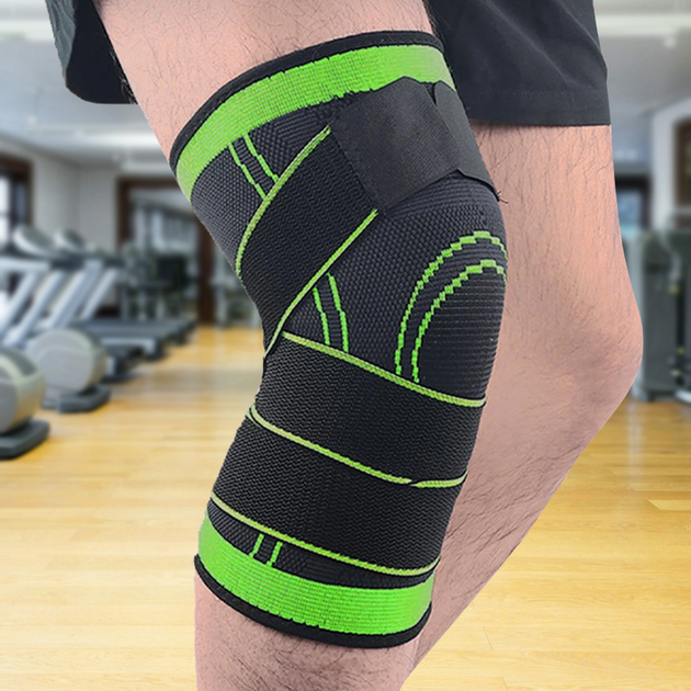 Еластичний компресійний бинт-бандаж наколінник на коліно Knee Support - зображення 9