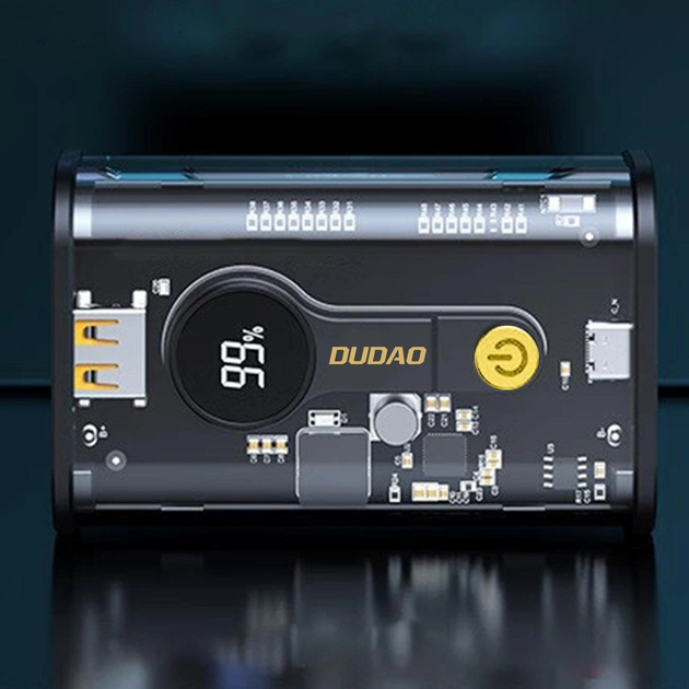Powerbank Dudao K16 10000 mAh USB-C/USB-A 22.5 W Black (6973687247270) - obraz 6