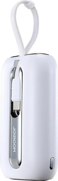 УМБ JOYROOM JR-L012 Colorful Series 10000 mAh USB-C/Lightning 22.5 W White (6956116701741) - зображення 4