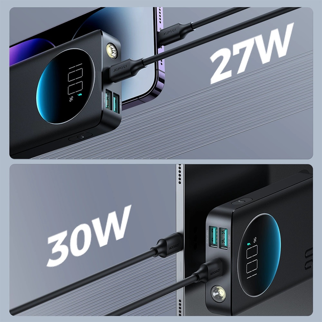 Powerbank JOYROOM JR-PBF01 10000 mAh 30 W Black (6941237113641) - obraz 13