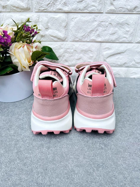 Кроссовки No Brand для девочек розовые 34р 21,8см 1690 - Фото 4 Кроссовки No Brand для девочек розовые 34р 21,8см 1690 - изображение 4