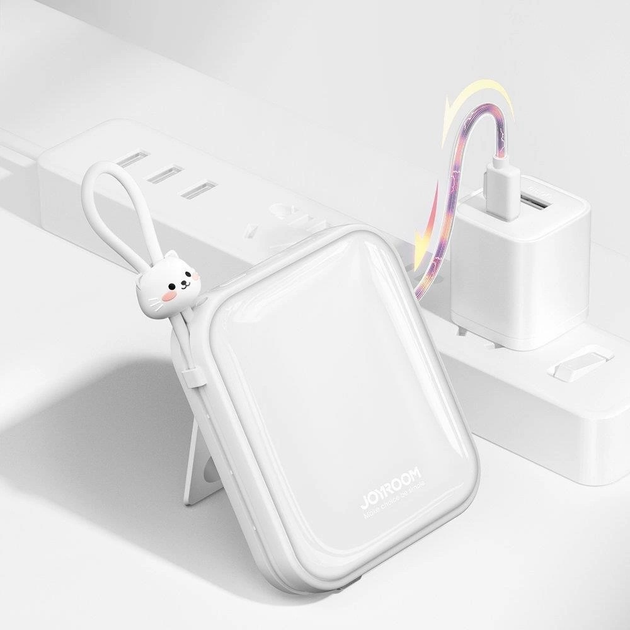 Powerbank JOYROOM JR-L008 Cutie Series 10000 mAh USB-C/Lightning 22.5 W White (6956116711924) - obraz 15
