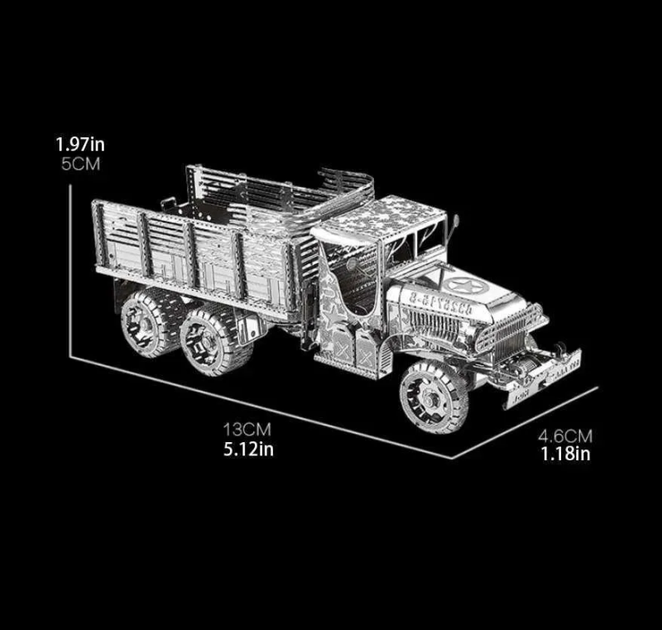 3D металевий пазл Big Truck - Фото 2 3D металевий пазл Big Truck - изображение 2
