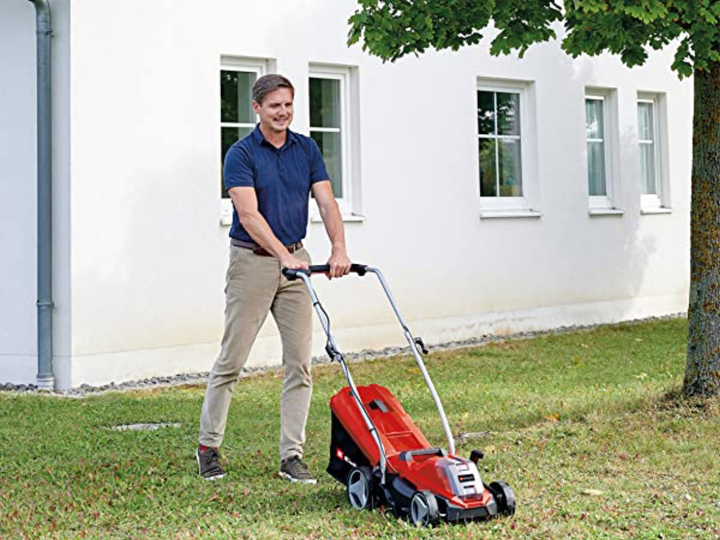 Газонокосилка аккумуляторная Einhell X-Change GE-CM 18/33 Li - Solo (3413266) - изображение 10