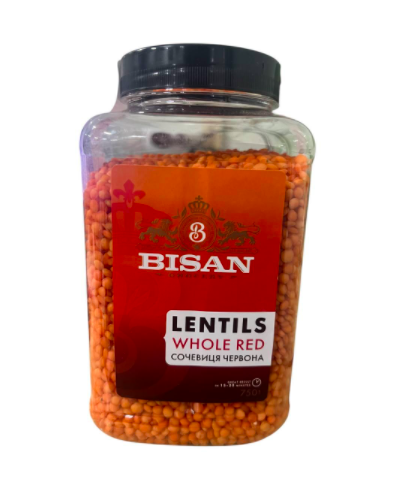 Чечевица красная Bisan Whole Red 750г - Фото 1 Чечевица красная Bisan Whole Red 750г - изображение 1