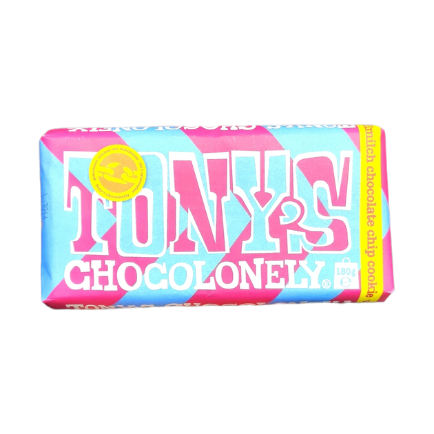 Шоколад Tony's Chocolonely Milk Chocolate Chip Cookie Bar 180 г - Фото 1 Шоколад Tony's Chocolonely Milk Chocolate Chip Cookie Bar 180 г - изображение 1