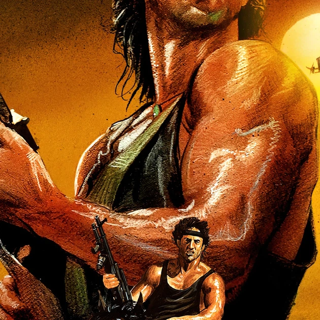 Постер Рэмбо 3, Сильвестр Сталлоне, Rambo 3 (1988), A3 42×28 см (id5439) - изображение 2