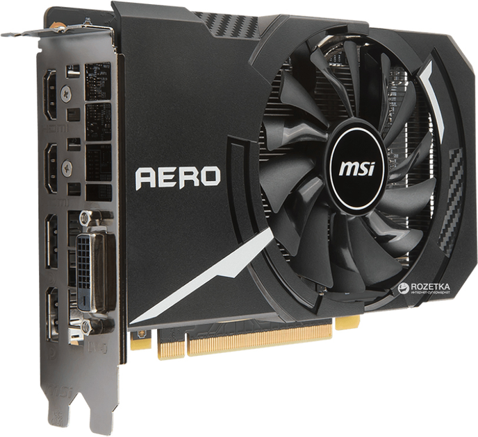 Видеокарта MSI PCI-Ex GeForce GTX 1060 Aero ITX OC 6GB GDDR5 (192bit)  (1544/8008) (DVI, 2 x HDMI, 2 x DisplayPort) (GTX 1060 AERO ITX 6G OC) –  фото, отзывы, характеристики в интернет-магазине